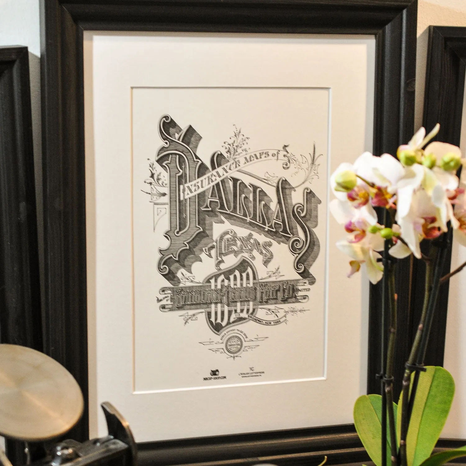 Affiche Letterpress Dallas