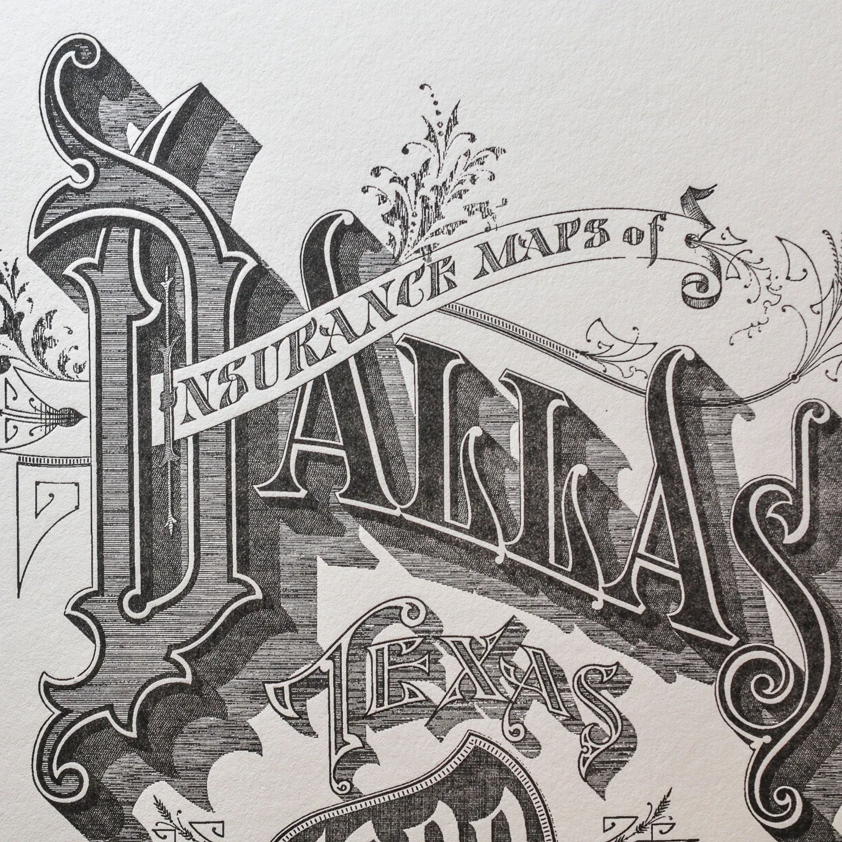 Affiche Letterpress Dallas