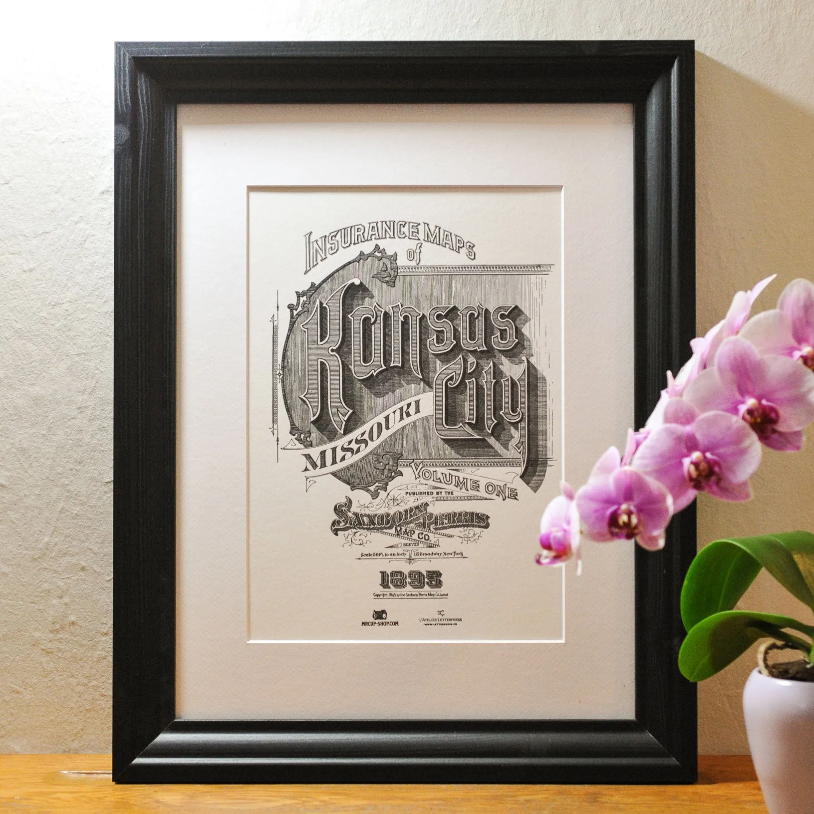 Affiche Letterpress Kansas City