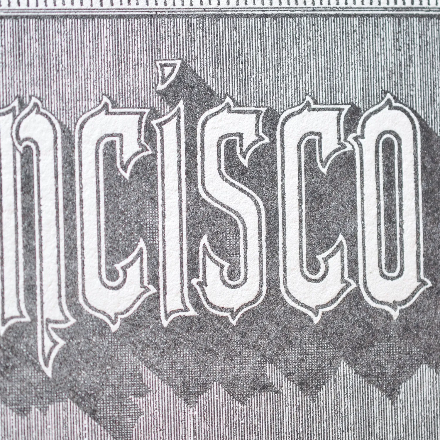 Affiche Letterpress San Francisco
