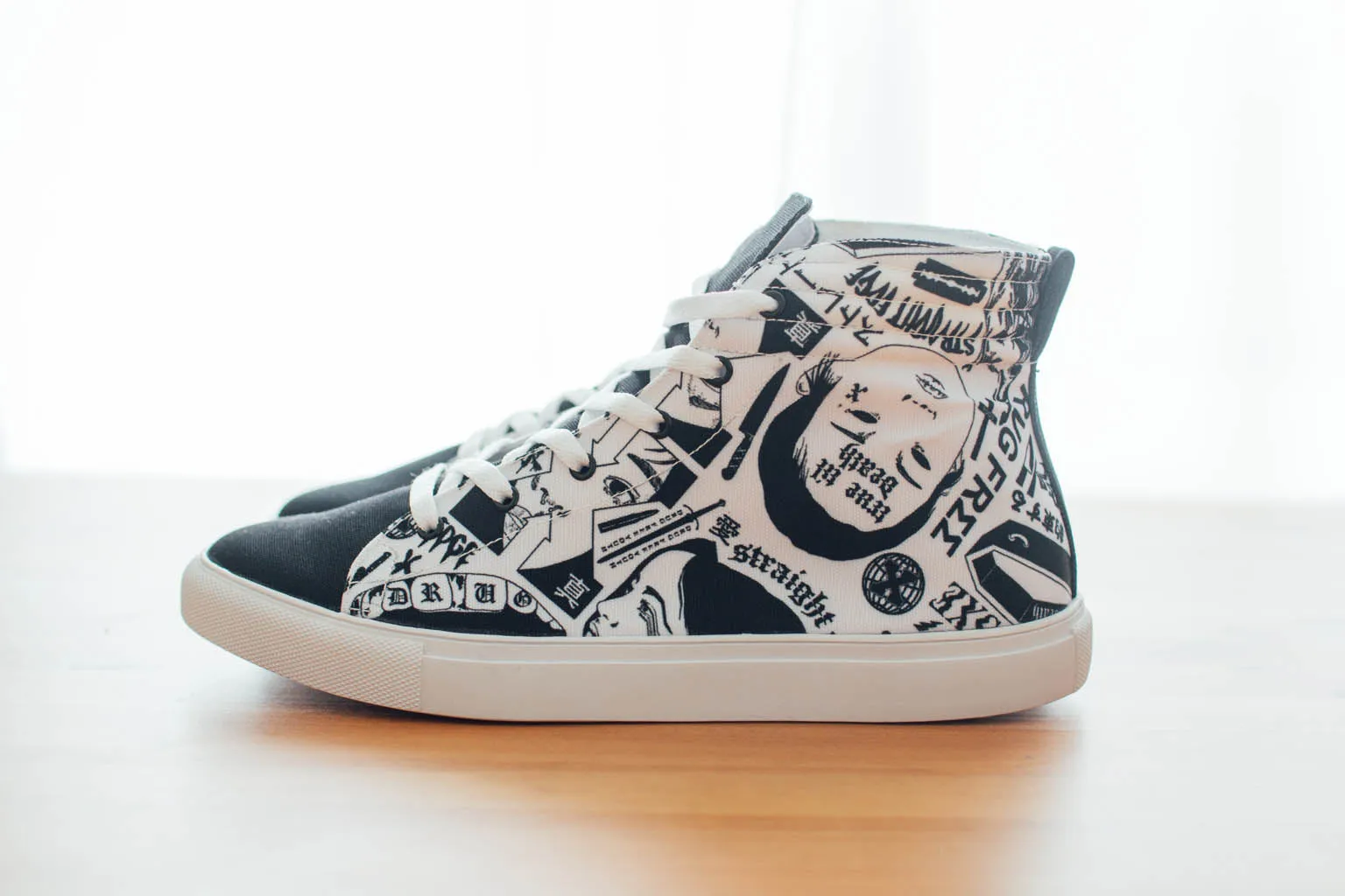 Agustin Edge x SXEWORLDWIDE Hi-Top Sneakers