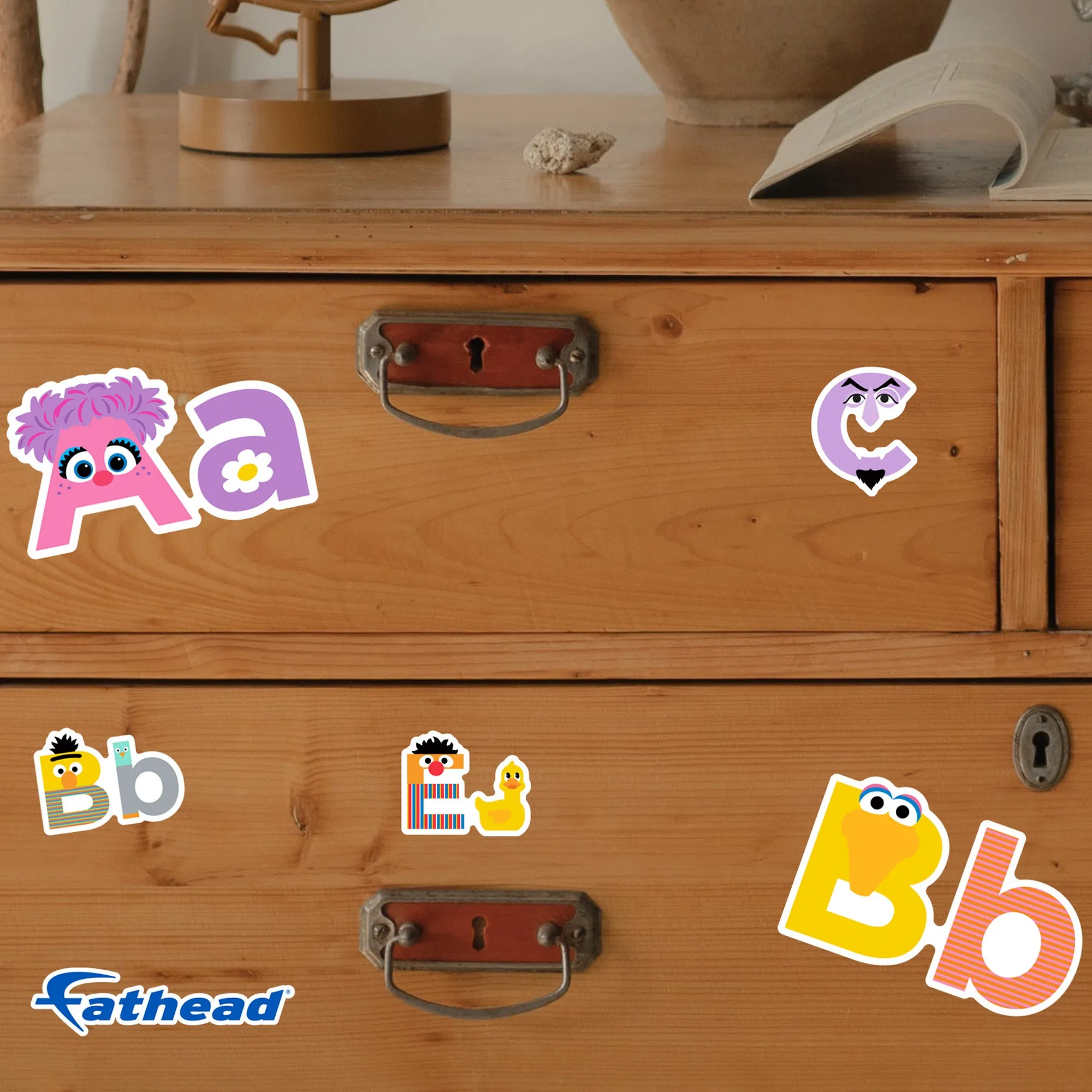 Alphabet Letters Typography Minis - Officially Licensed Sesame Street Removable Adhesive Decal