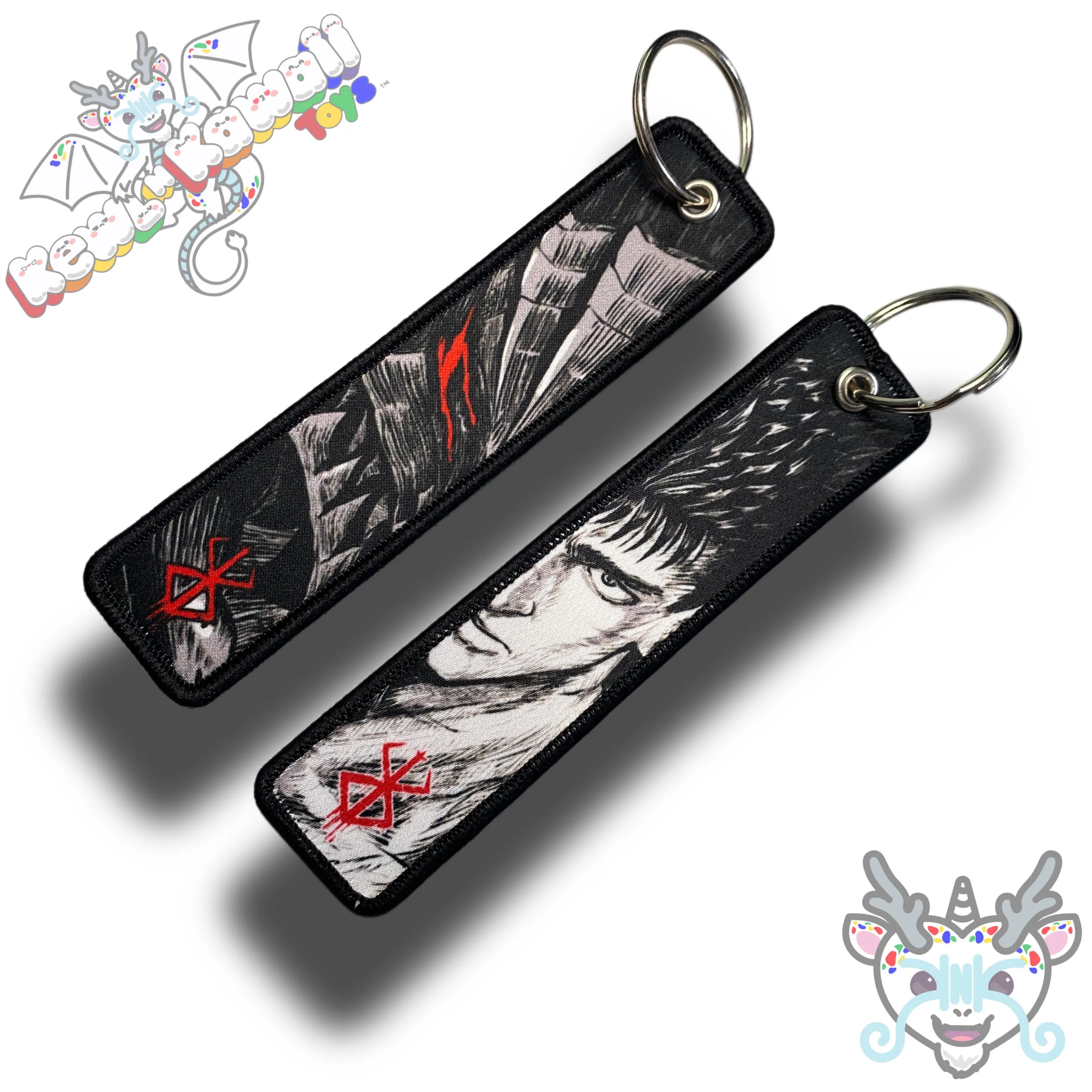 Anime Themed Fabric Keychain