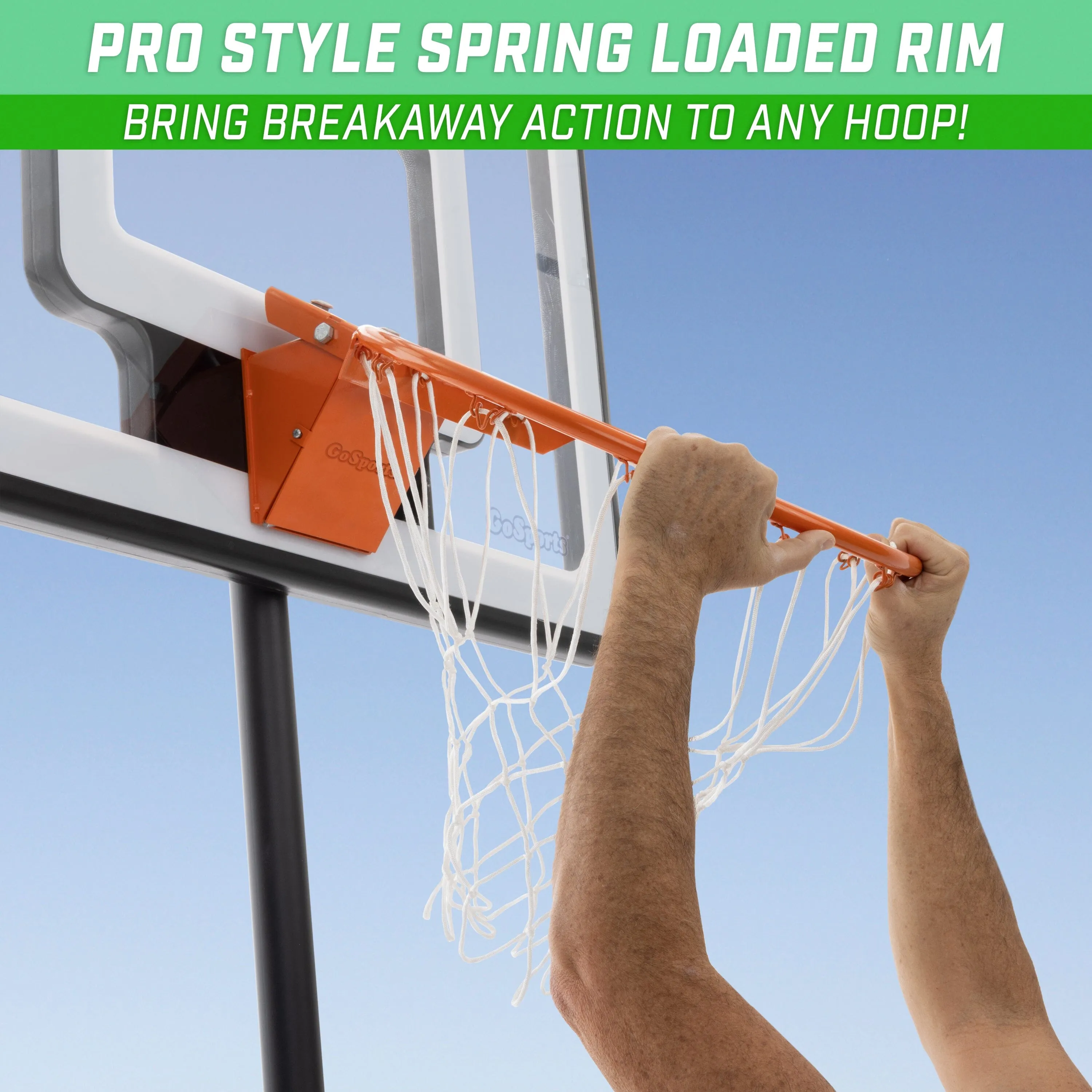 GoSports Universal Regulation 18" Steel Breakaway Basketball Rim