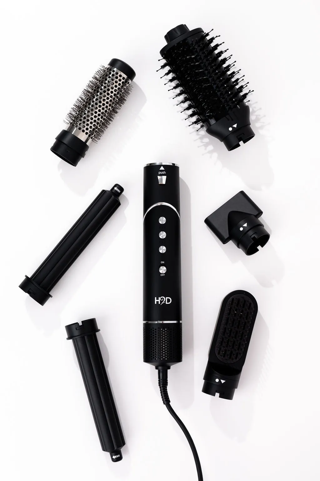 H2D 6-in-1 Ultra Hair Styling Tool in Black Rose