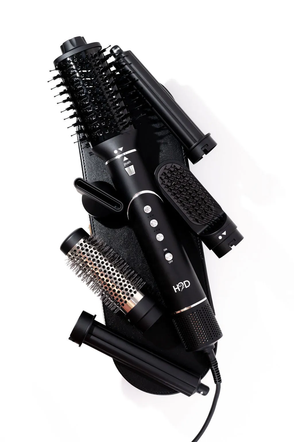 H2D 6-in-1 Ultra Hair Styling Tool in Black Rose
