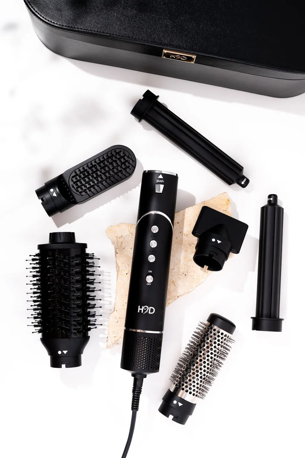 H2D 6-in-1 Ultra Hair Styling Tool in Black Rose