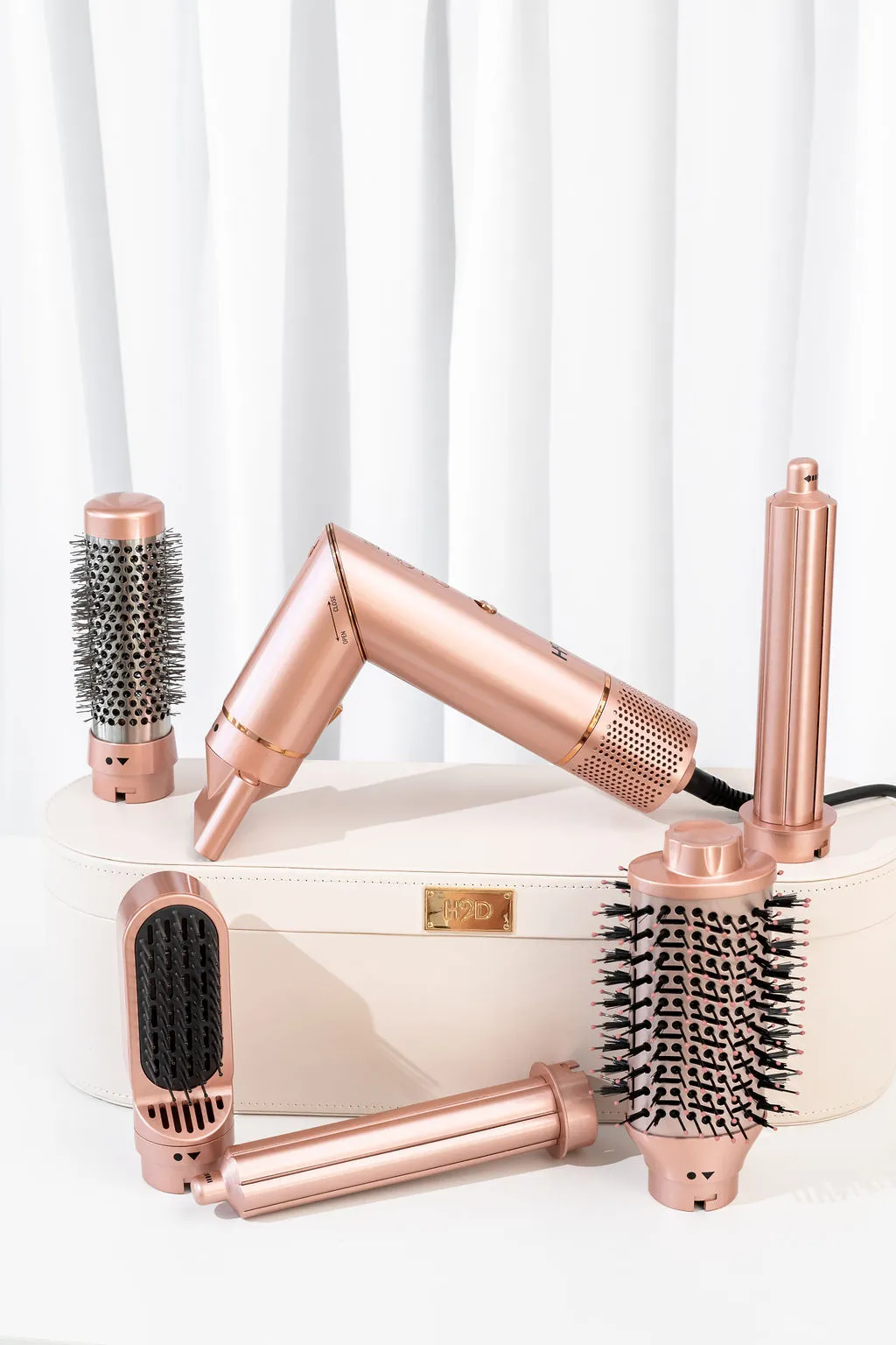 H2D 6-in-1 Ultra Hair Styling Tool in Rose Gold