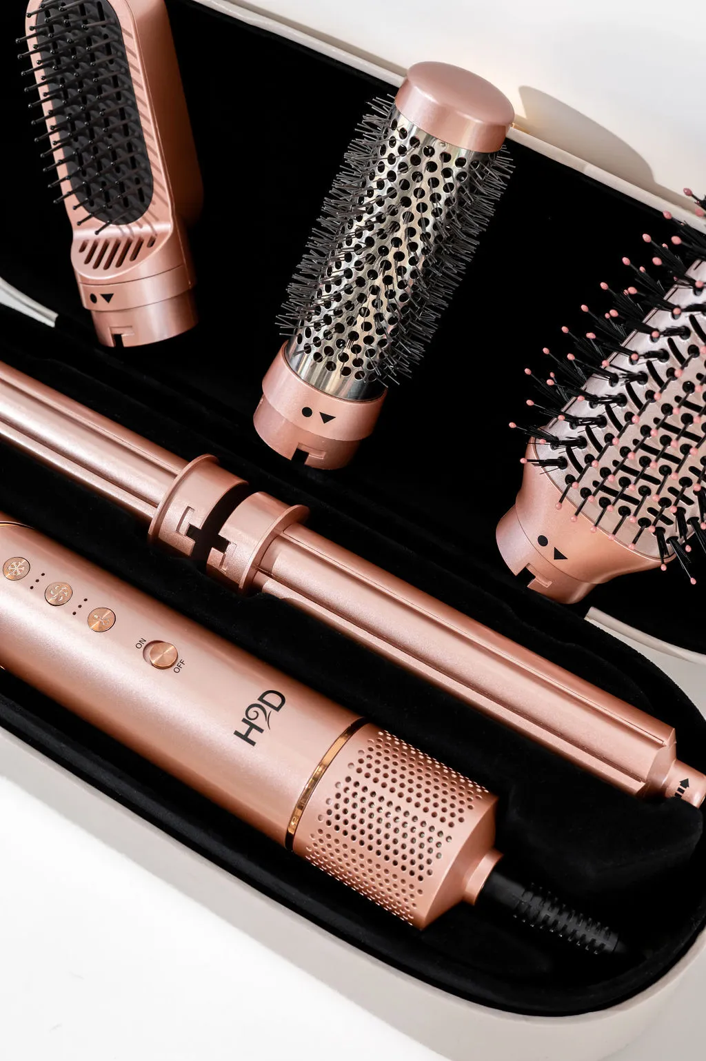 H2D 6-in-1 Ultra Hair Styling Tool in Rose Gold