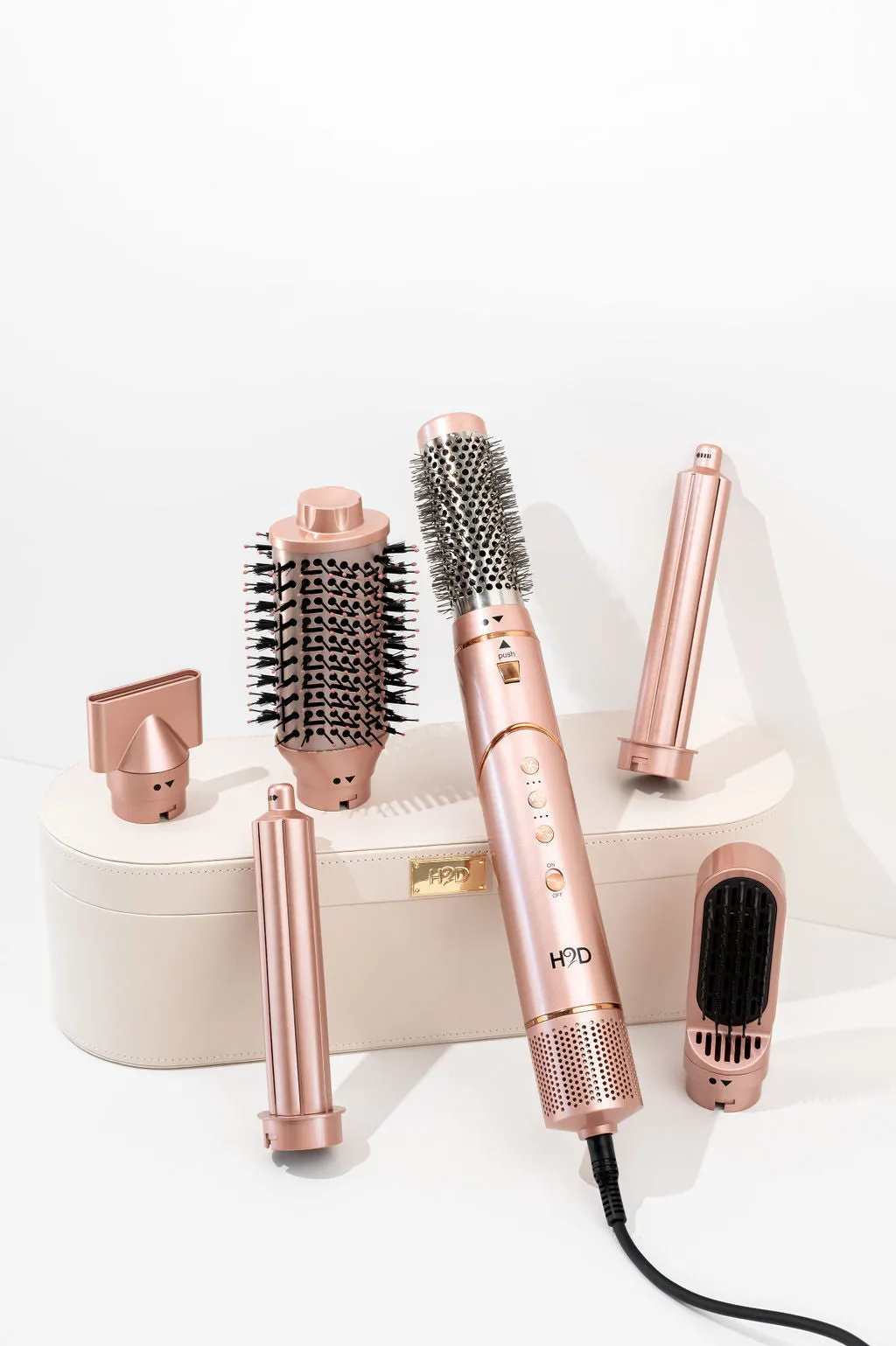 H2D 6-in-1 Ultra Hair Styling Tool in Rose Gold