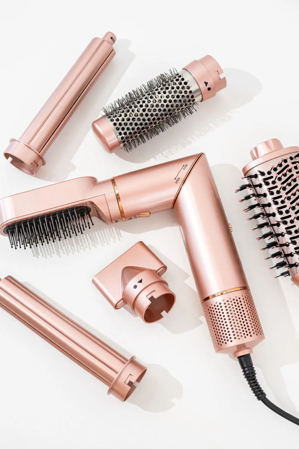 H2D 6-in-1 Ultra Hair Styling Tool in Rose Gold