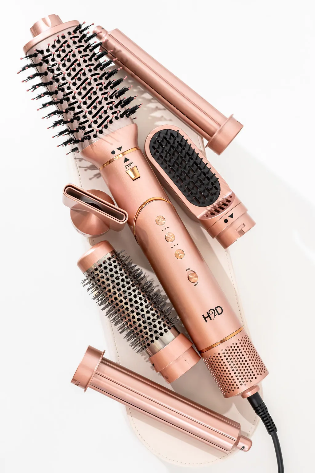 H2D 6-in-1 Ultra Hair Styling Tool in Rose Gold