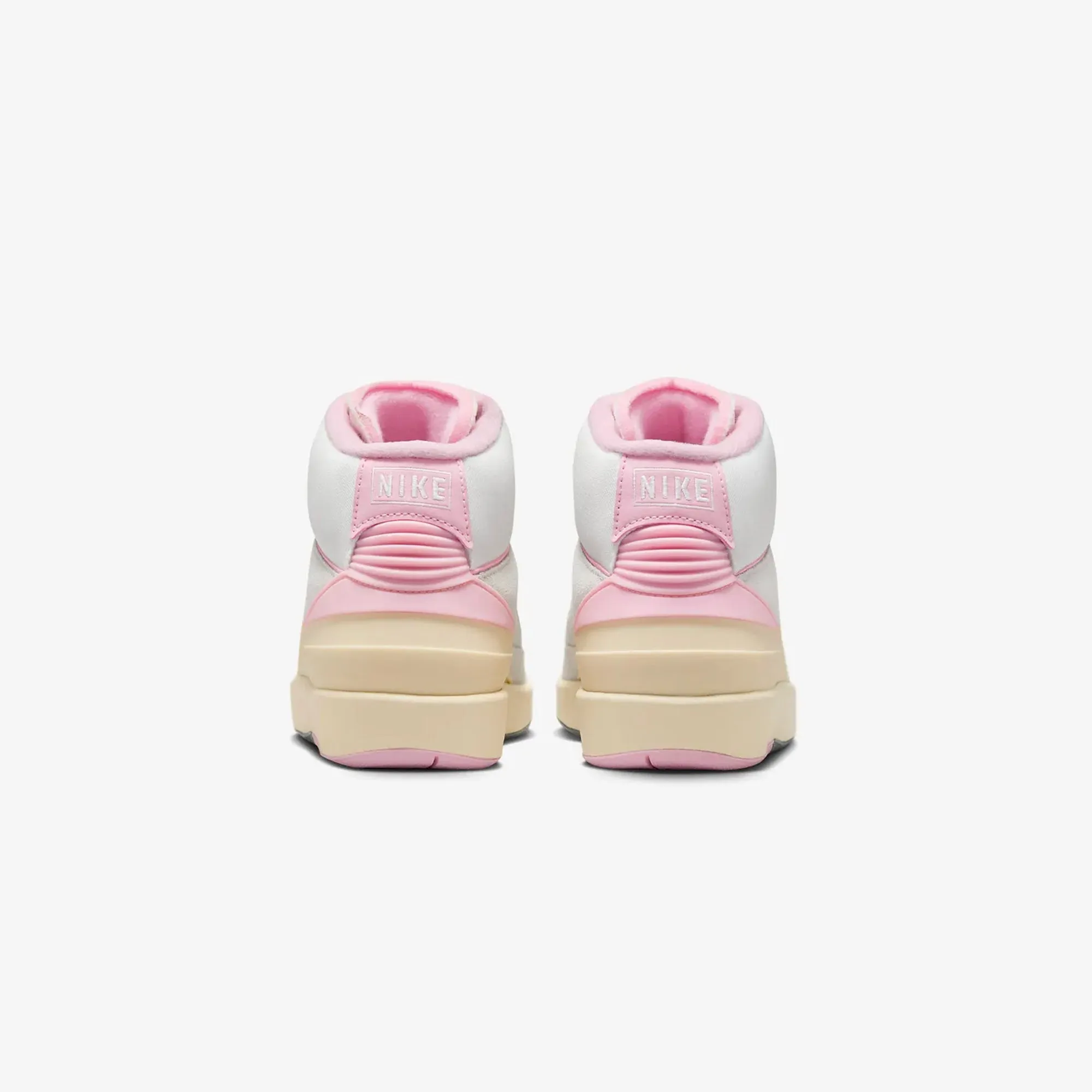 Jordan | WMN'S AIR JORDAN 2 RETRO  { SUMMIT WHITE/GYM RED-MED SOFT PINK