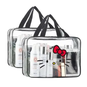 Kawaii Hello Kitty Clear Waterproof Travel Bag (3pcs)