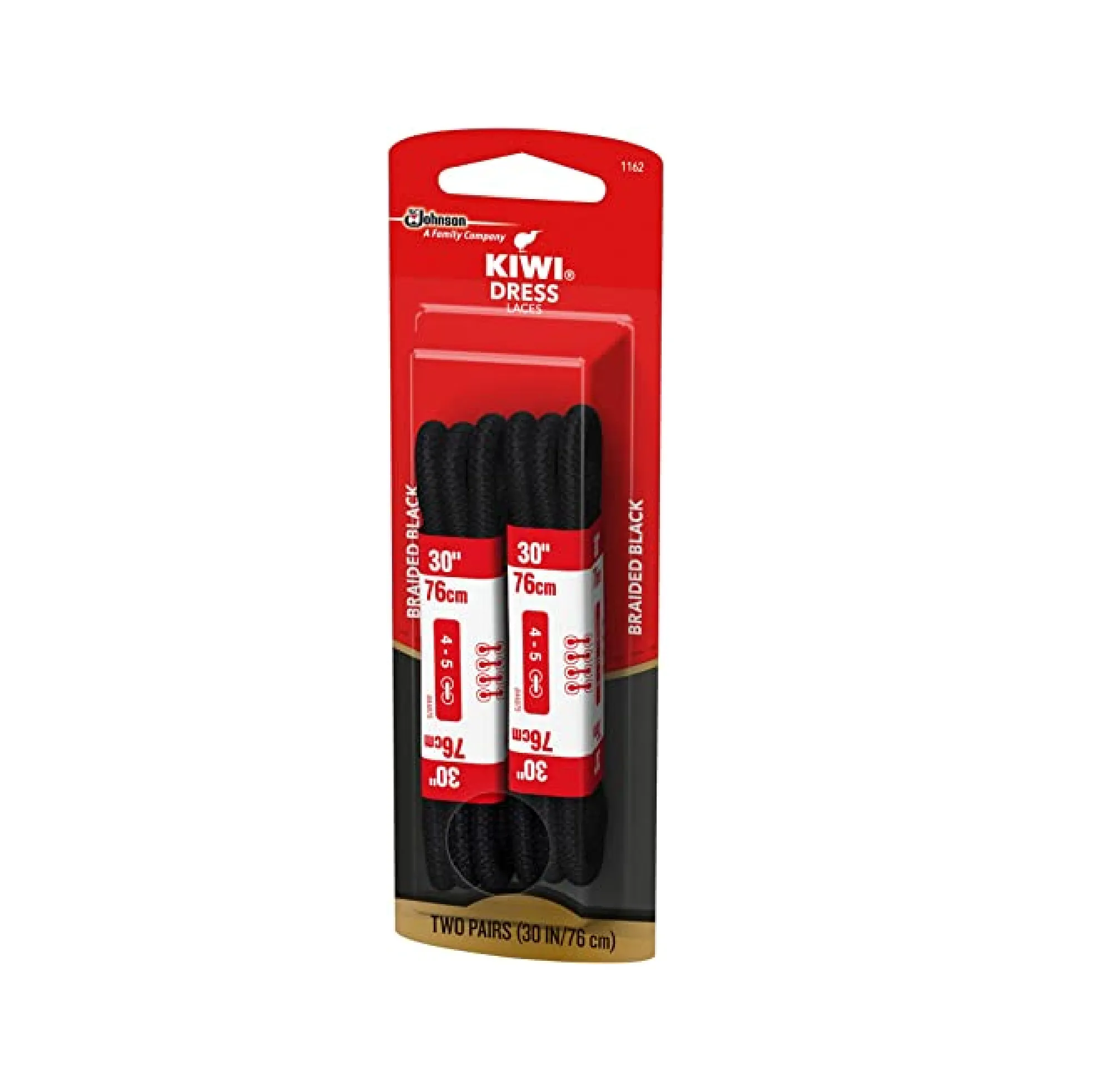 KIWI 70422 30" Black Classic Shoe Laces