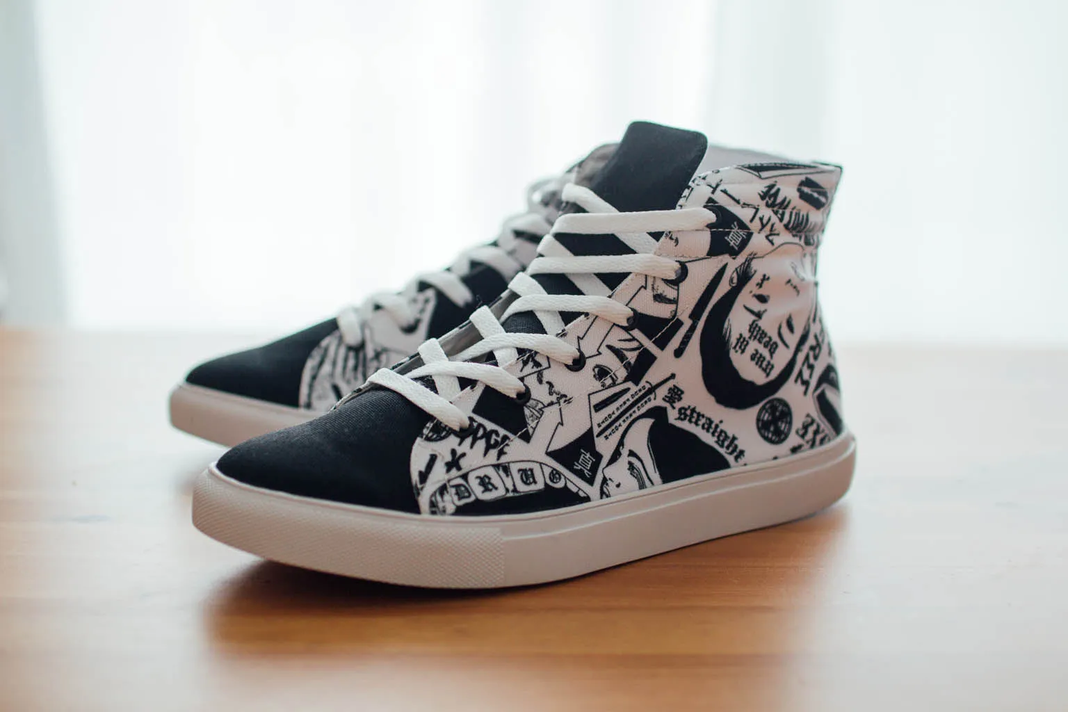 Ladies Agustin Edge x SXEWORLDWIDE Hi-Top Sneakers