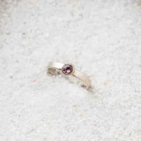 Lavender Spinel Mixed Metal Ring