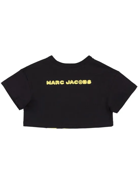 Marc Jacobs   Cotton jersey cropped t-shirt 