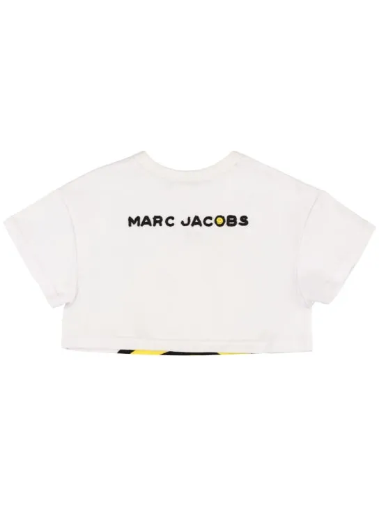 Marc Jacobs   Cotton jersey cropped t-shirt 