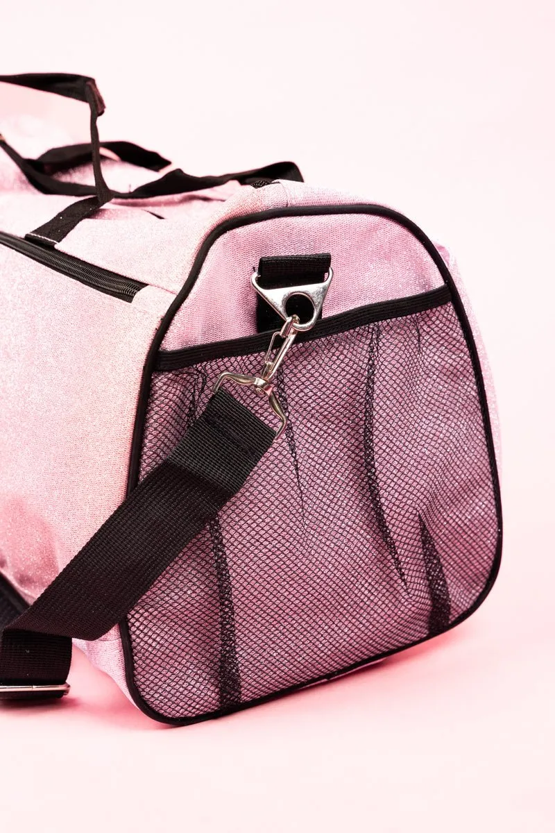 NGIL Pink Glitz & Glam Duffle Bag with Shoe Compartment