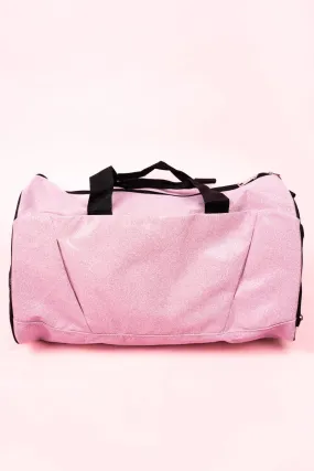 NGIL Pink Glitz & Glam Duffle Bag with Shoe Compartment