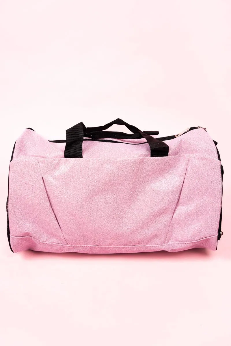 NGIL Pink Glitz & Glam Duffle Bag with Shoe Compartment