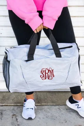 NGIL Silver Glitz & Glam Duffle Bag with Shoe Compartment