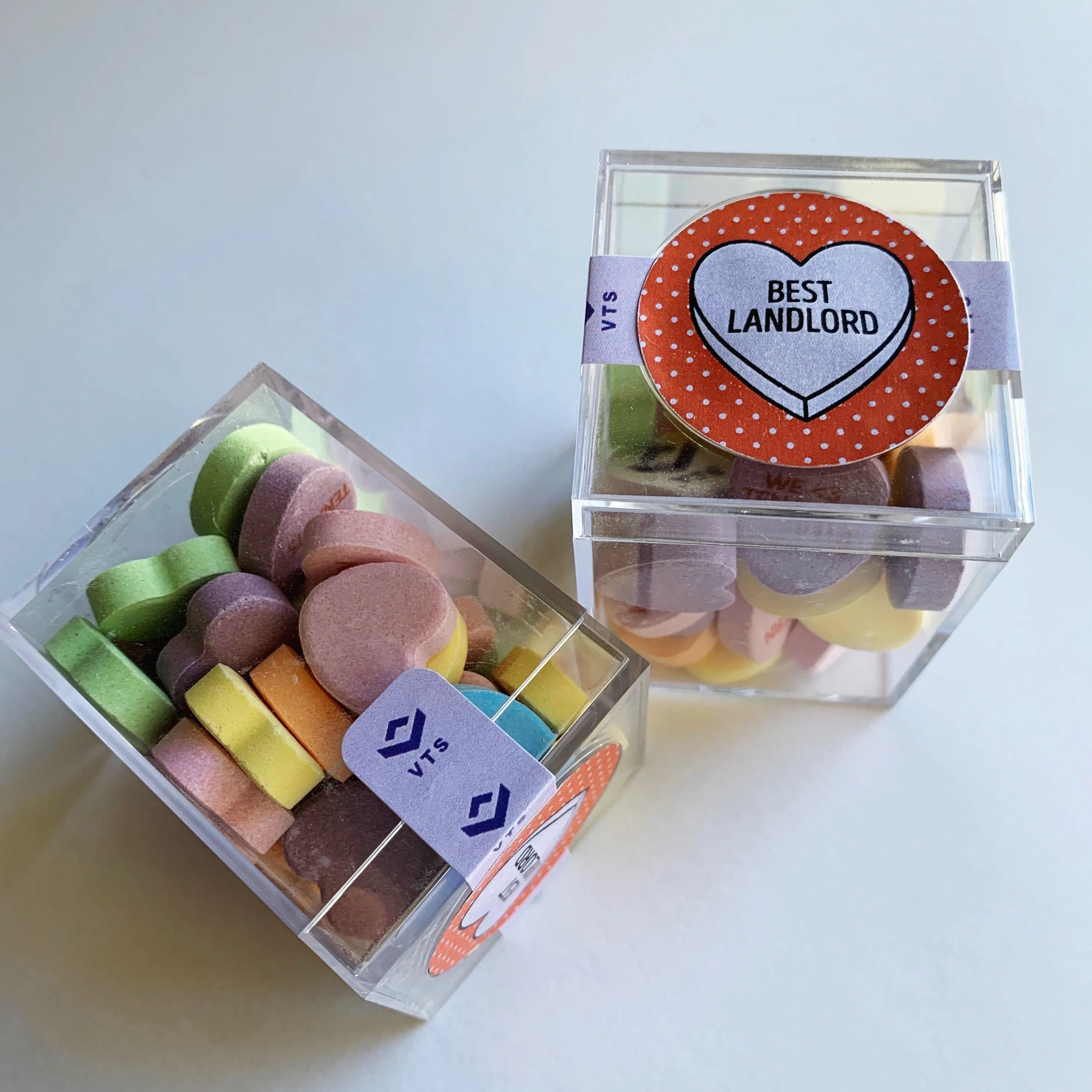Personalized Candy Hearts Cubes (Min 12 Cubes)