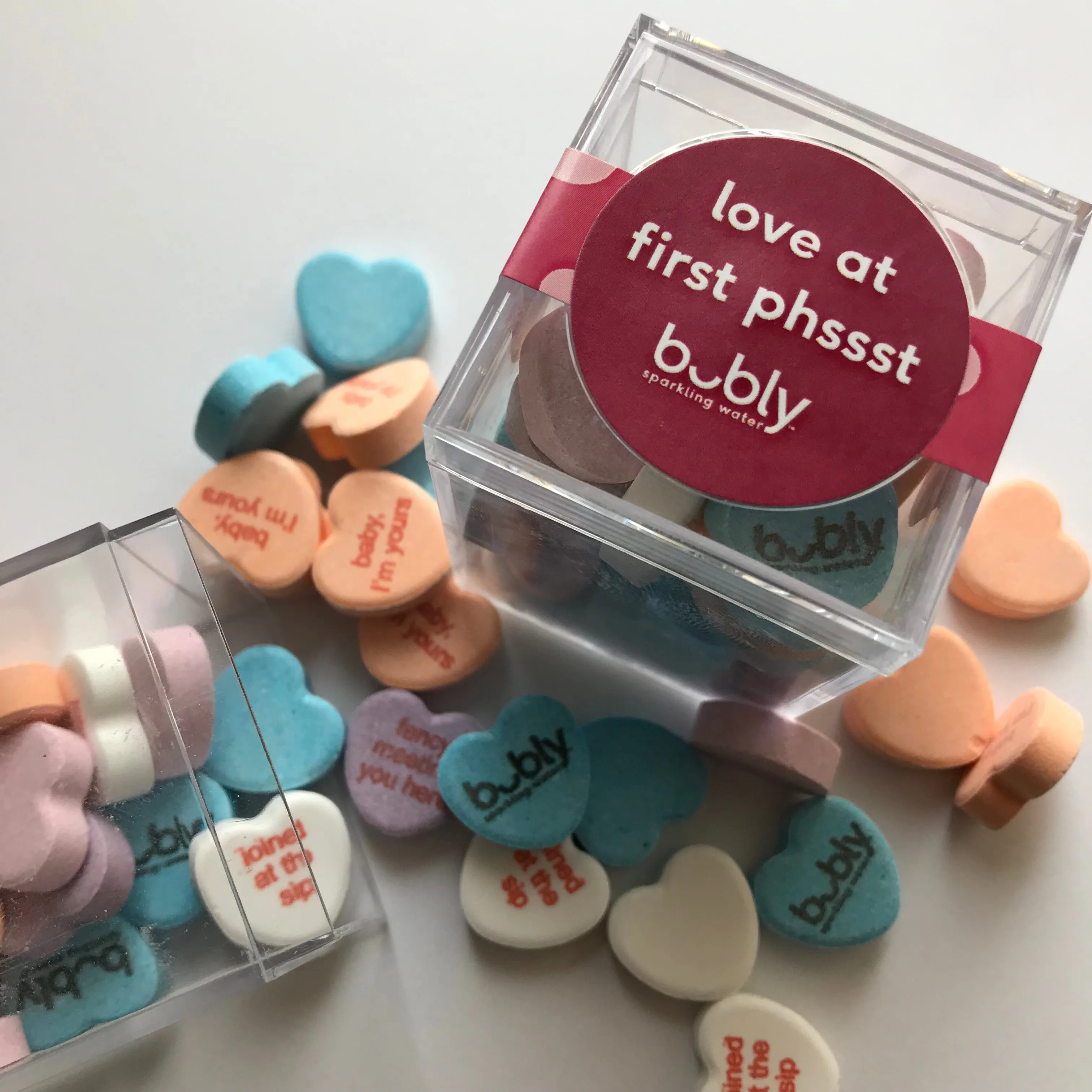 Personalized Candy Hearts Cubes (Min 12 Cubes)
