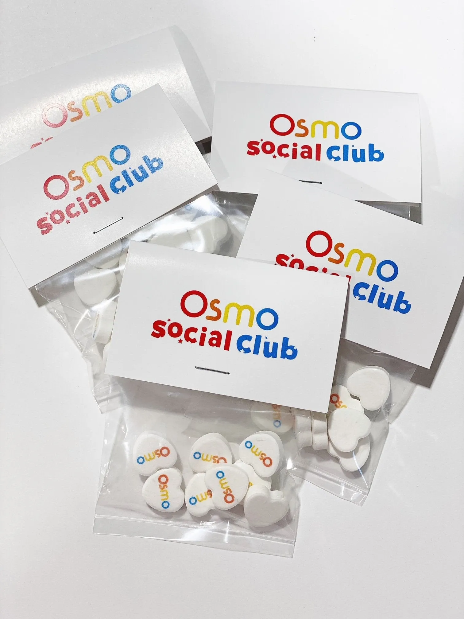 Personalized Candy Hearts Header Bags - 8 Candies Per Bag