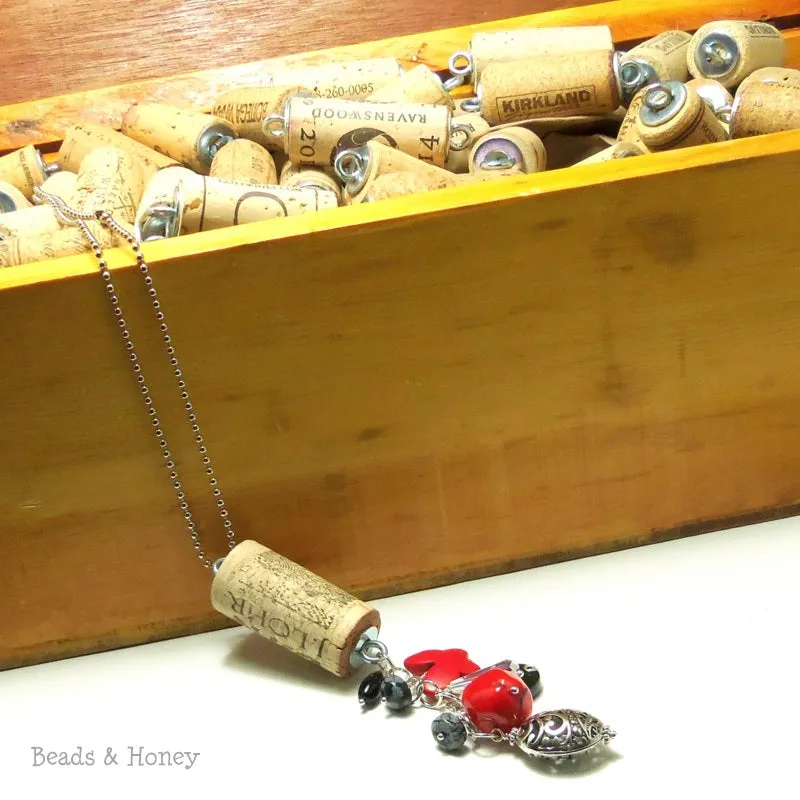 Wine Cork with Ring Attachments 1.5-2in (5pcs)